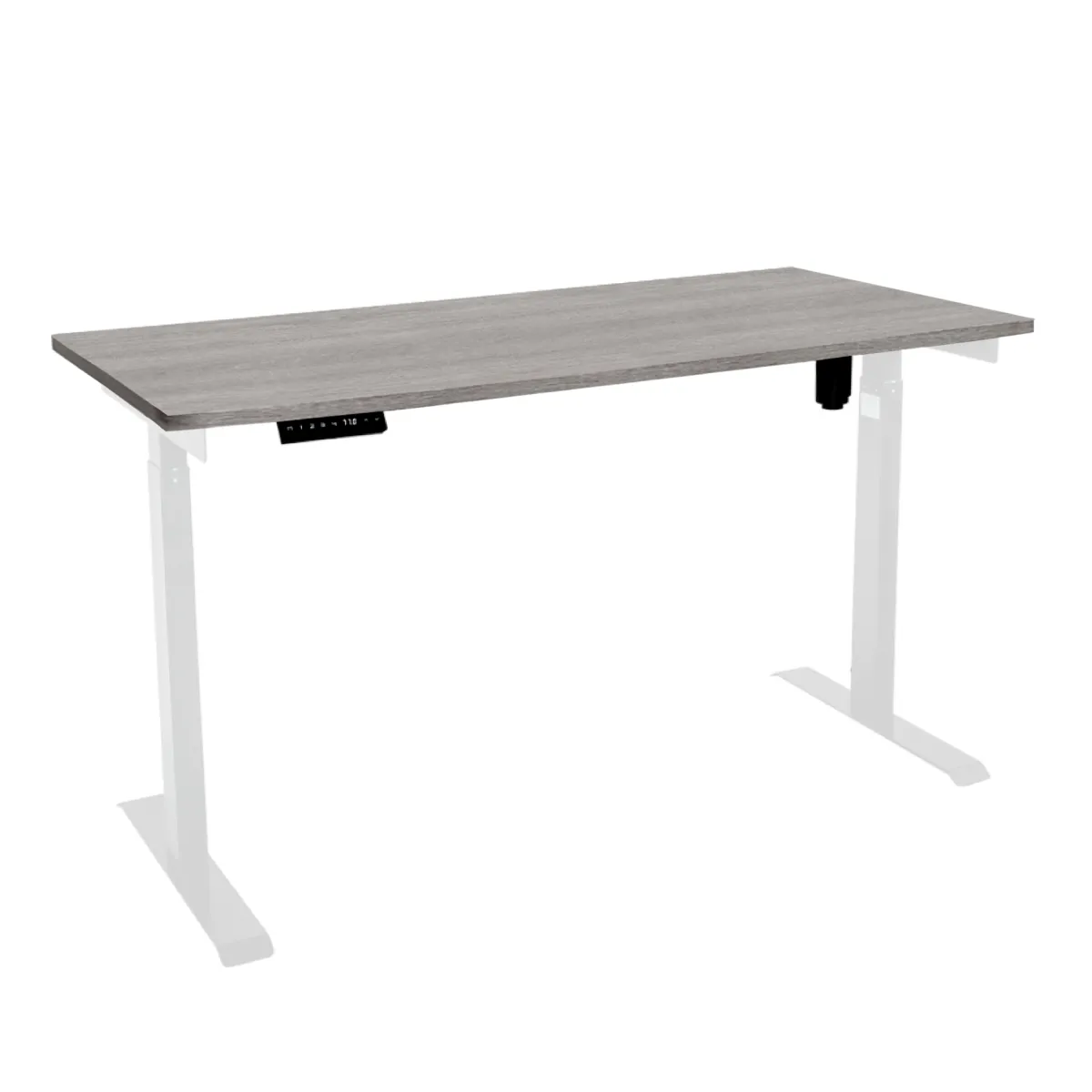 Стол с регулировкой высоты электрический LuxAlto LA-T33-E6 белый/дуб бежево-серый ЛДСП 120*60*2.5