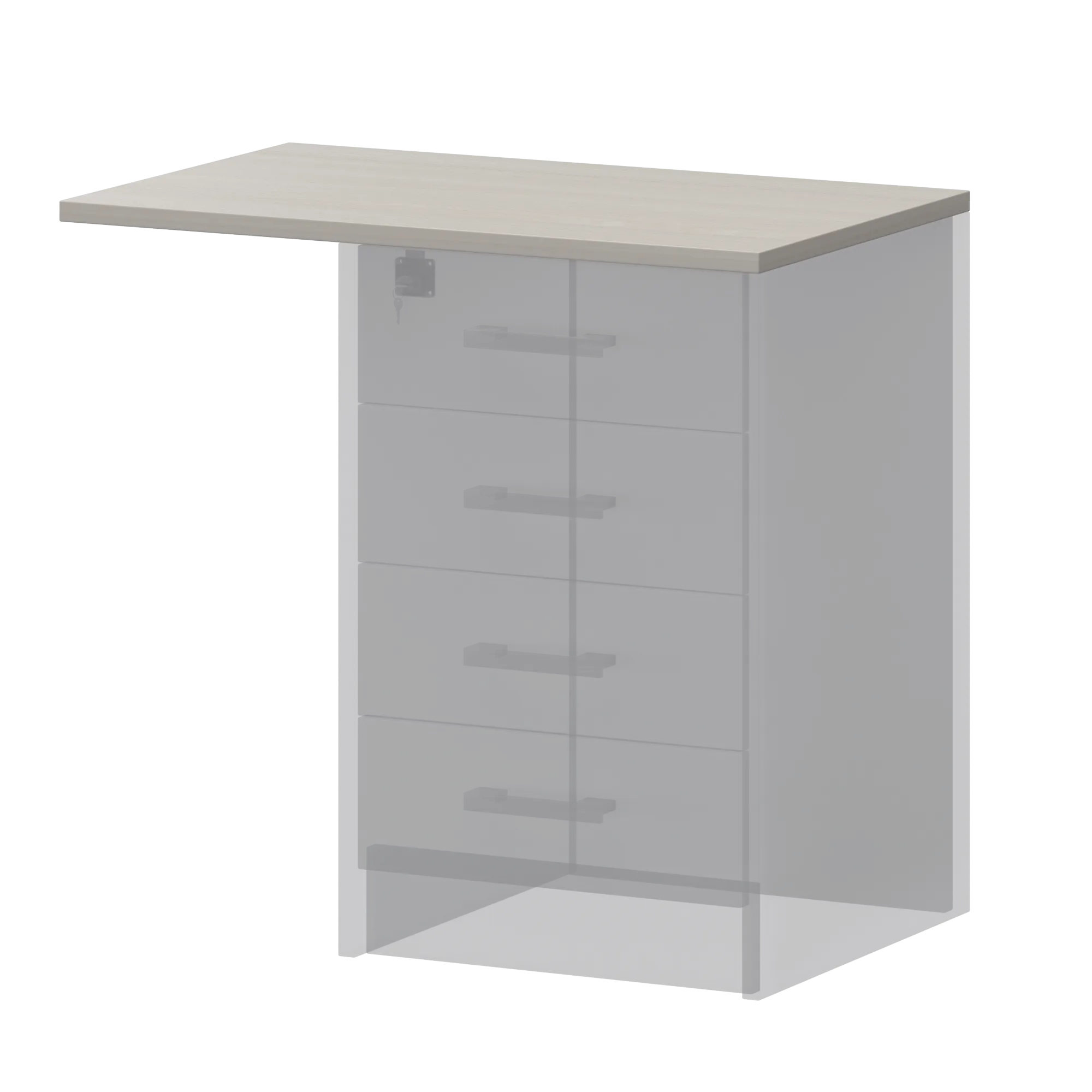 Крышка к тумбе приставной (АТ-05) Арго А-706 Ясень шимо