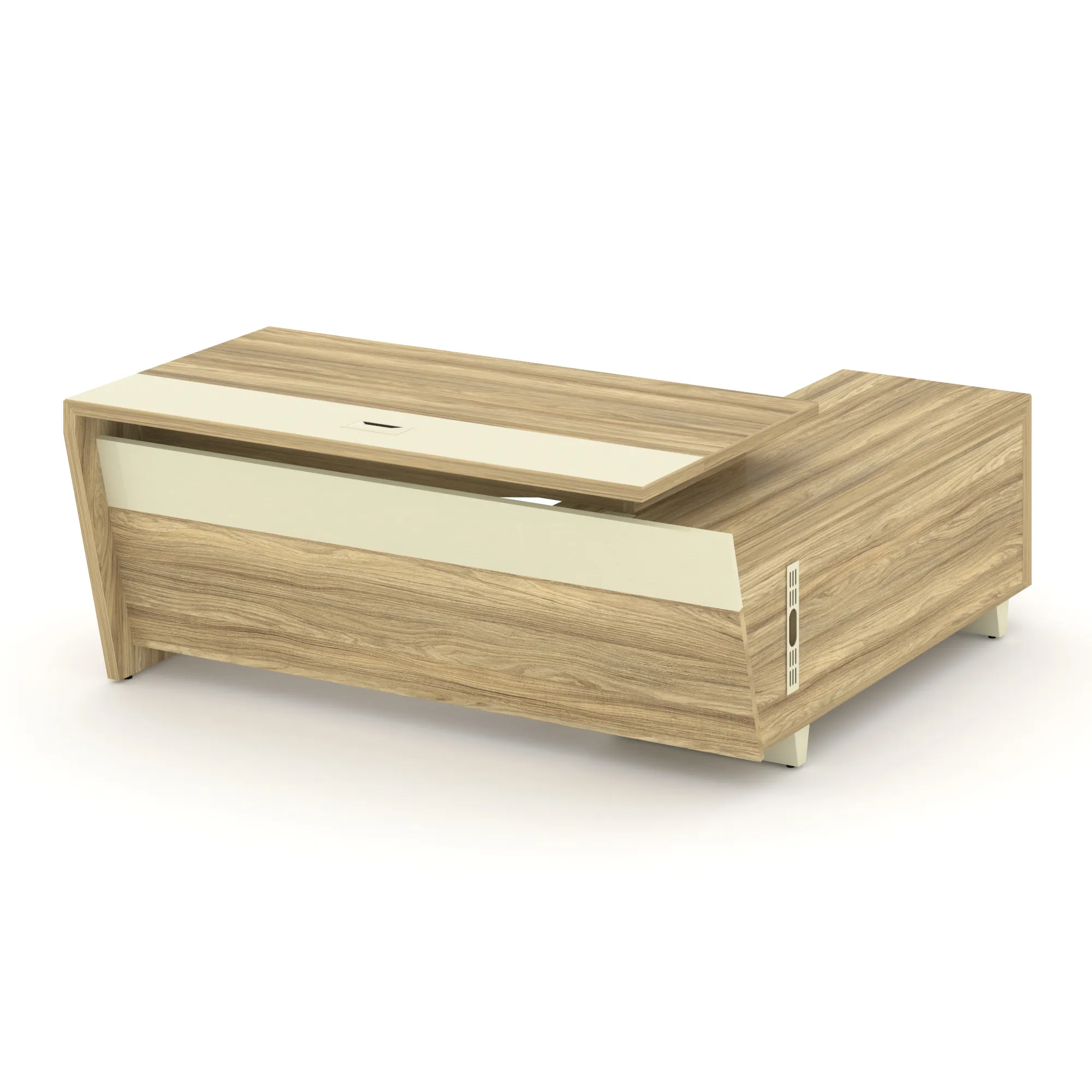 Стол руководителя с опорной тумбой, левый CORNER COR.SRT-18(L)