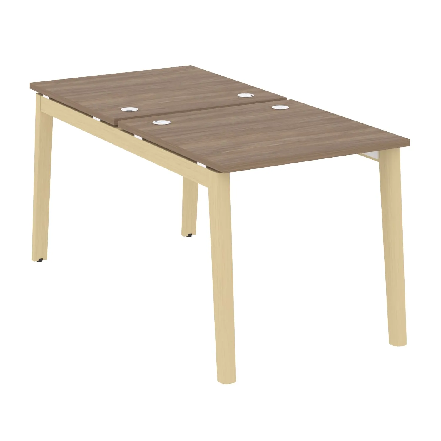 Рабочая станция (опоры - массив дерева, дуб светлый) ONIX WOOD OW.D.RS-2.0.8