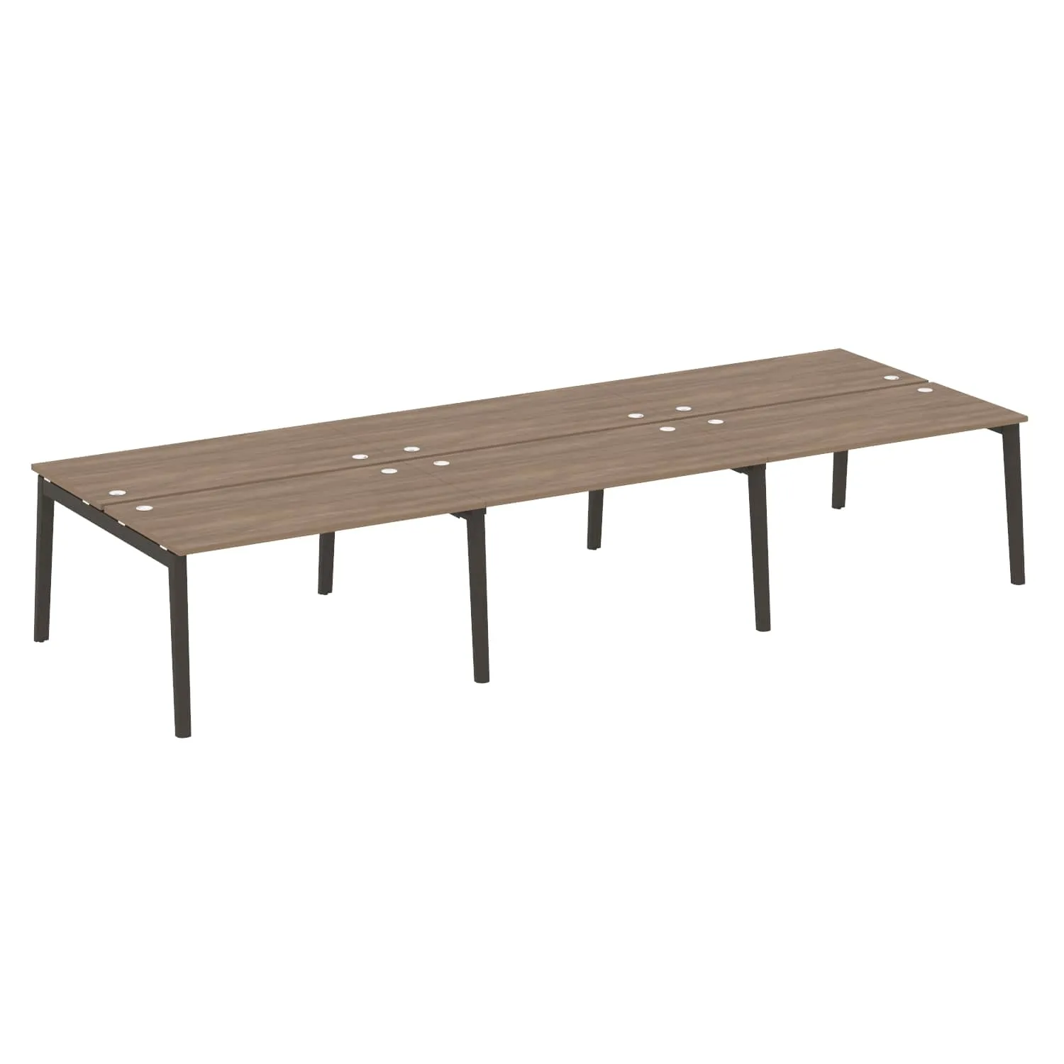 Рабочая станция (опоры - массив дерева, дуб темный) ONIX WOOD OW.D.RS-6.3.7