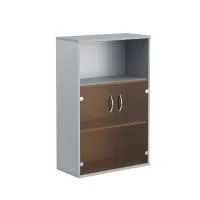 Шкаф средний (2 низкие двери стекло) Imago СТ-2.2