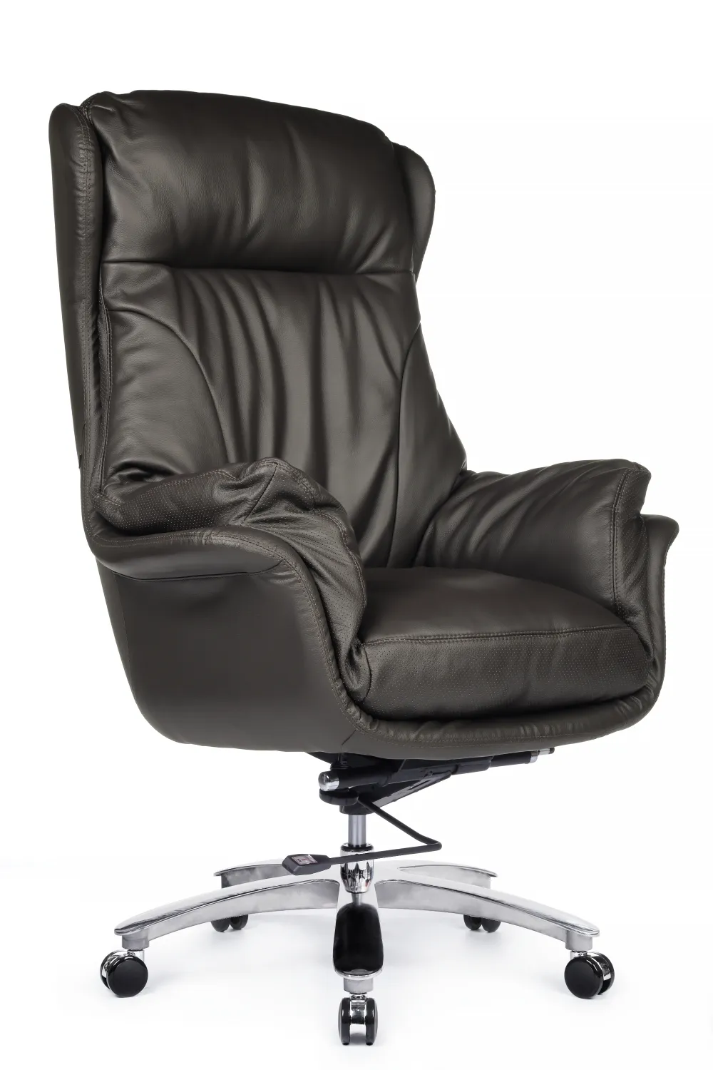 Кресло RV DESIGN Leonardo (A355) кожа коричневая