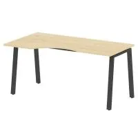 Стол криволинейный левый на А-образном м/к Metal System БА.СА-1 Л