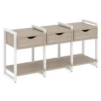 Тумба на регульруемых опорах наборная VR.L-TN-4.O (дуб аттик/белый)