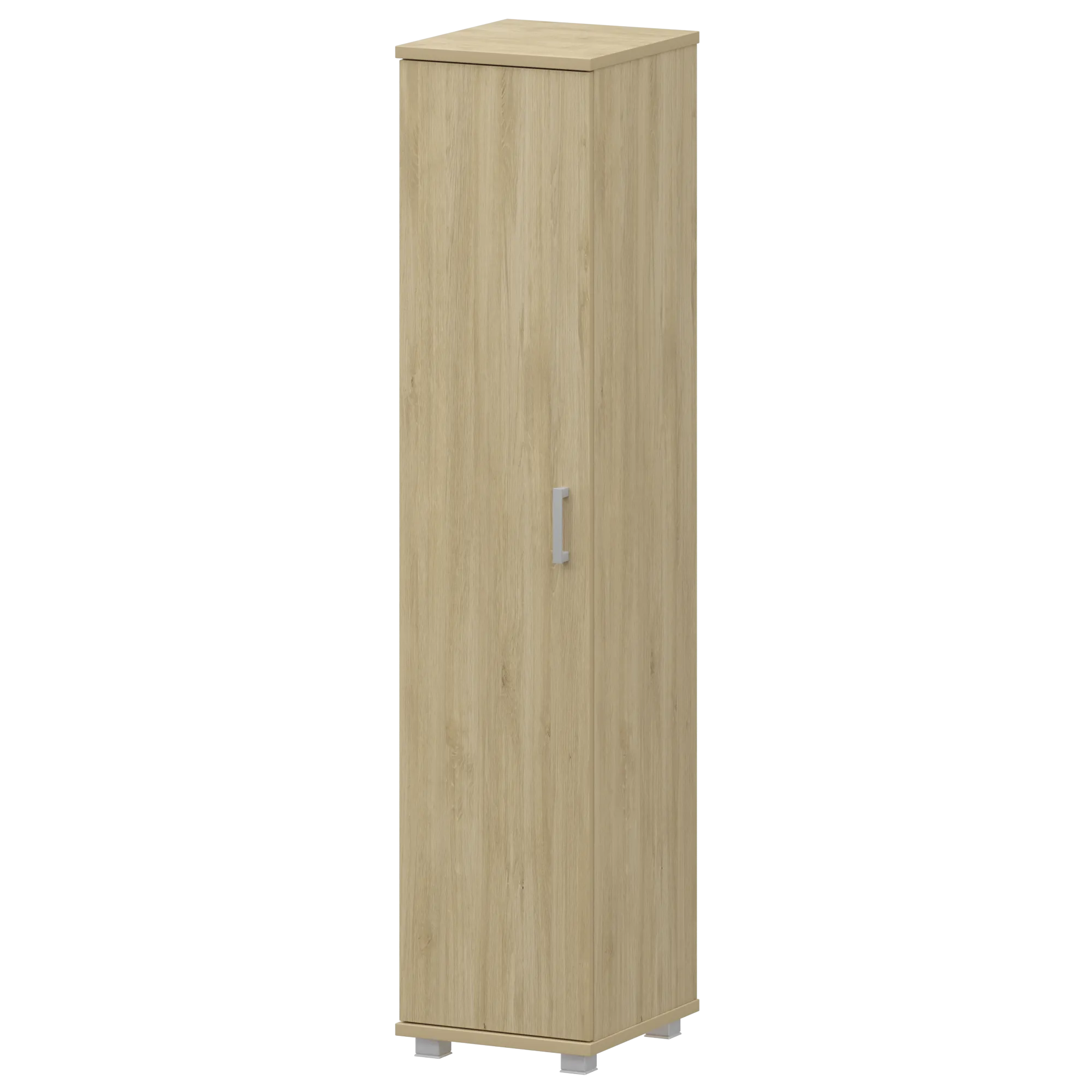 Шкаф высокий узкий закрытый Аргентум НТ-540+НТ-602 Баттл Рок