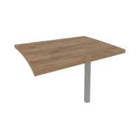 Брифинг приставка для криволинейного стола First КВ-3 (дуб Табак)