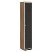 Шкаф узкий со стеклом в алюминиевой раме Vasanta V-506