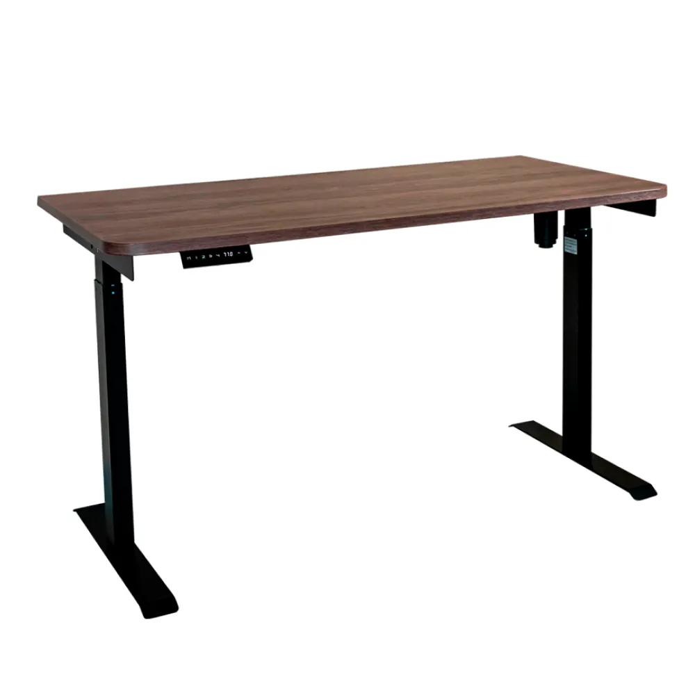 Стол с регулировкой высоты электрический LuxAlto LA-T33-E6 черный/дуб коричневый ЛДСП 120*70*2.5
