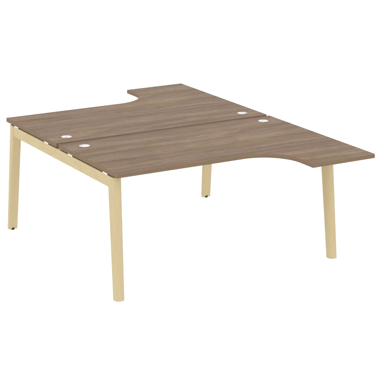 Рабочая станция (опоры - массив дерева, дуб светлый) ONIX WOOD OW.D.SA-4