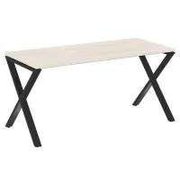 Стол рабочий на X-образных опорах VR.L-SRX-4.7 (денвер светлый/черный)