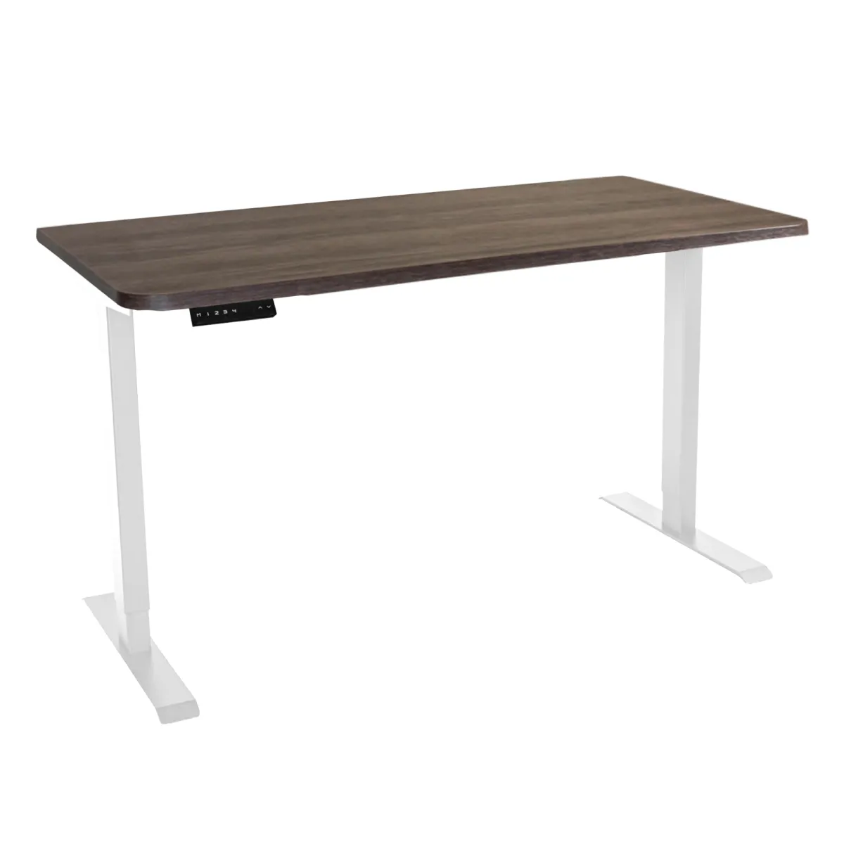 Стол с регулировкой высоты электрический LuxAlto LA-T33-2AR2 белый/дуб коричневый ЛДСП 135*70*2.5