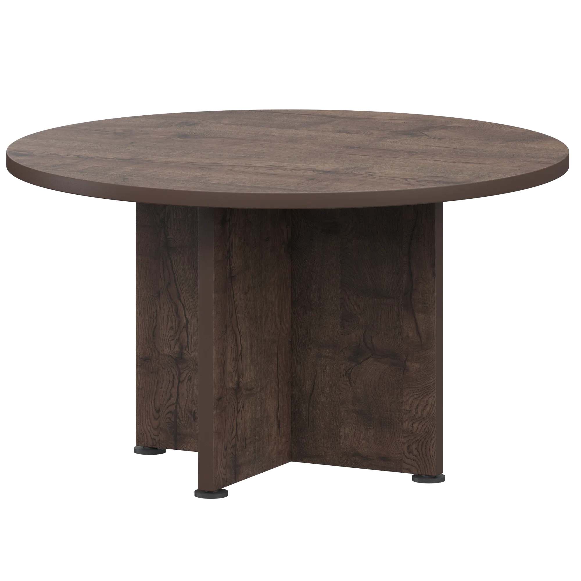 Стол для переговоров круглый Приоритет К-964 Дуб апрель