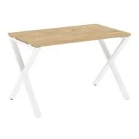 Стол рабочий на X-образных опорах VR.L-SRX-2.7 (тиквуд светлый/белый)