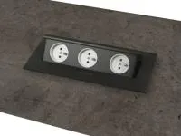 Центральная вставка стола переговоров с блоком розеток Vestar Z-212