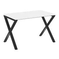 Стол рабочий на X-образных опорах VR.L-SRX-2.7 (белый брилиант/черный)