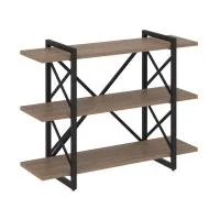 Стеллаж на регулируемых опорах - 3 полки VR.L-MST.O-3.8V (дуб аризона/черный)