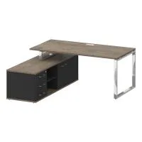 Стол руководителя с опорной греденцией , левый Shift SK.SRG-180 (L)