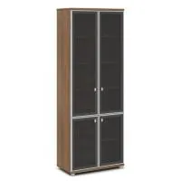 Шкаф со стеклом в алюминиевой раме Vasanta V-612 (4 двери)