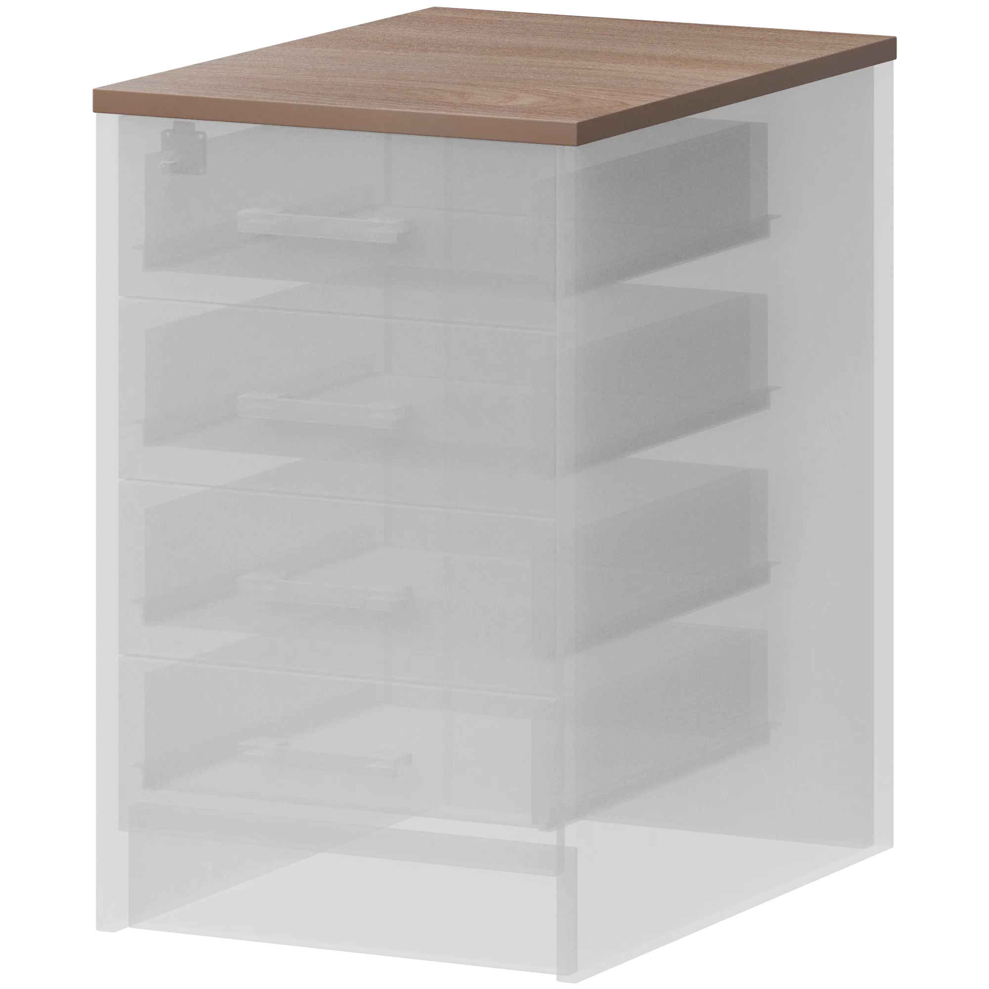 Крышка к тумбе приставной (АТ-07) Арго А-707.60 Темный шимо