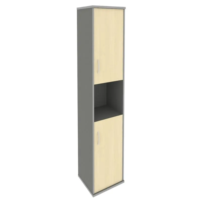 Шкаф высокий узкий правый (2 низкие двери ЛДСП) RIVA А.СУ-1.5. Пр