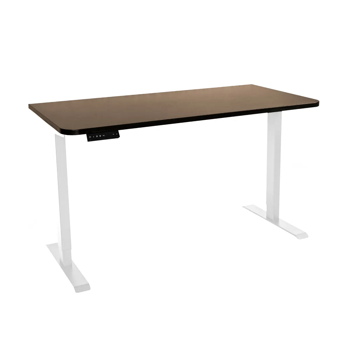 Стол с регулировкой высоты электрический LuxAlto LA-T33-2AR2 белый/трюфель ЛДСП 140*65*2.5