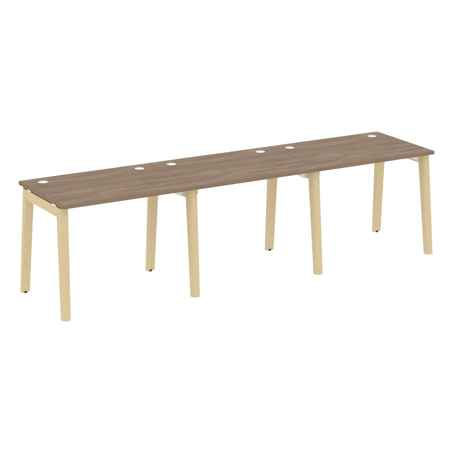 Рабочая станция (опоры - массив дерева, дуб светлый) ONIX WOOD OW.RS-3.1.7