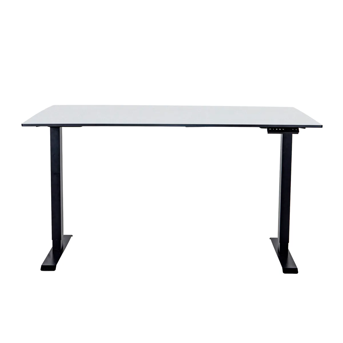Стол регулируемый электрический LuxAlto LA-H33-2AR2 черный/белый HPL 180*90*1,2