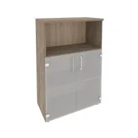 Шкаф средний широкий (2 низких фасада стекло) ONIX O.ST-2.2