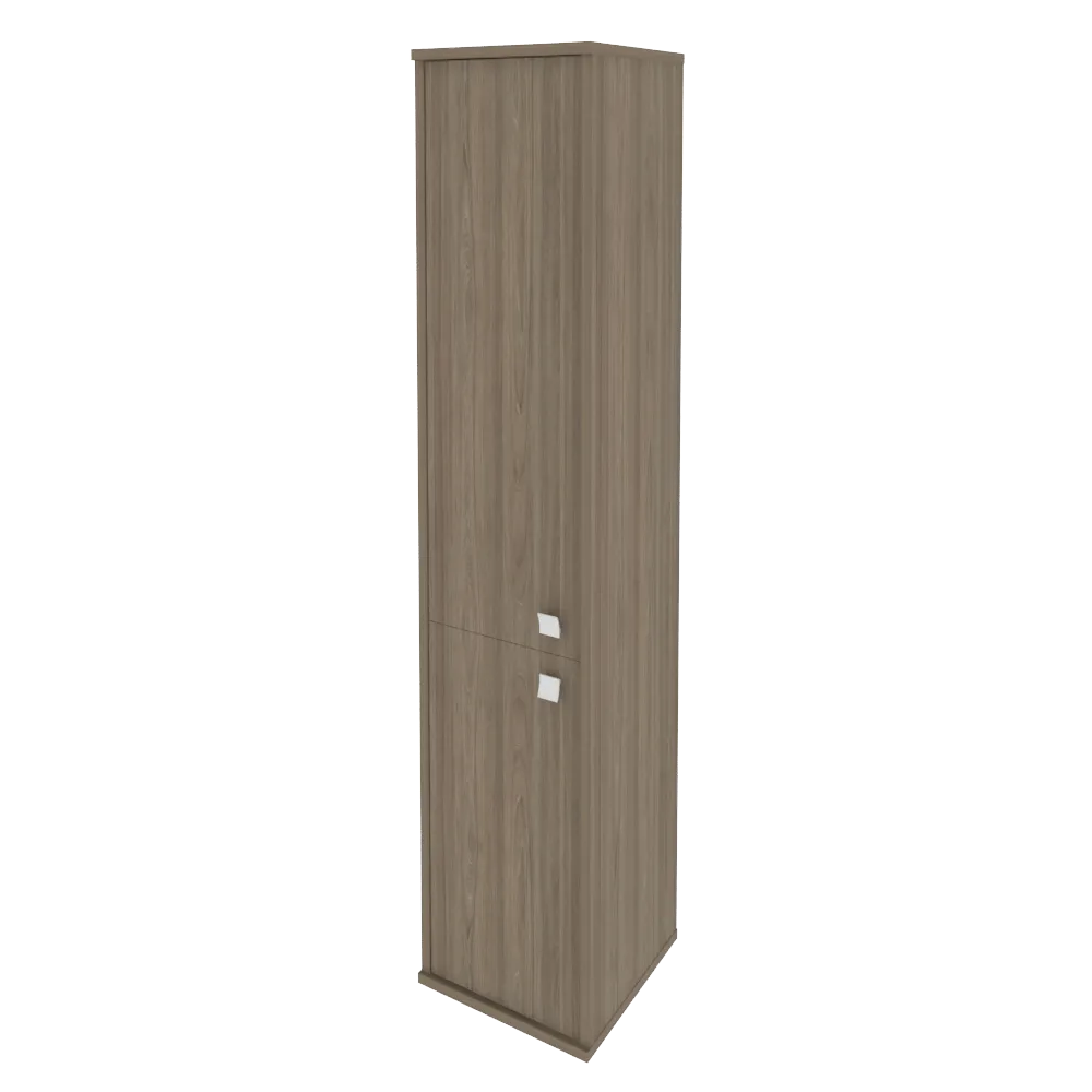 Шкаф высокий узкий левый/правый (1 низкая дверь ЛДСП, 1 средняя дверь ЛДСП) Style Л.СУ-1.3 Л/Пр