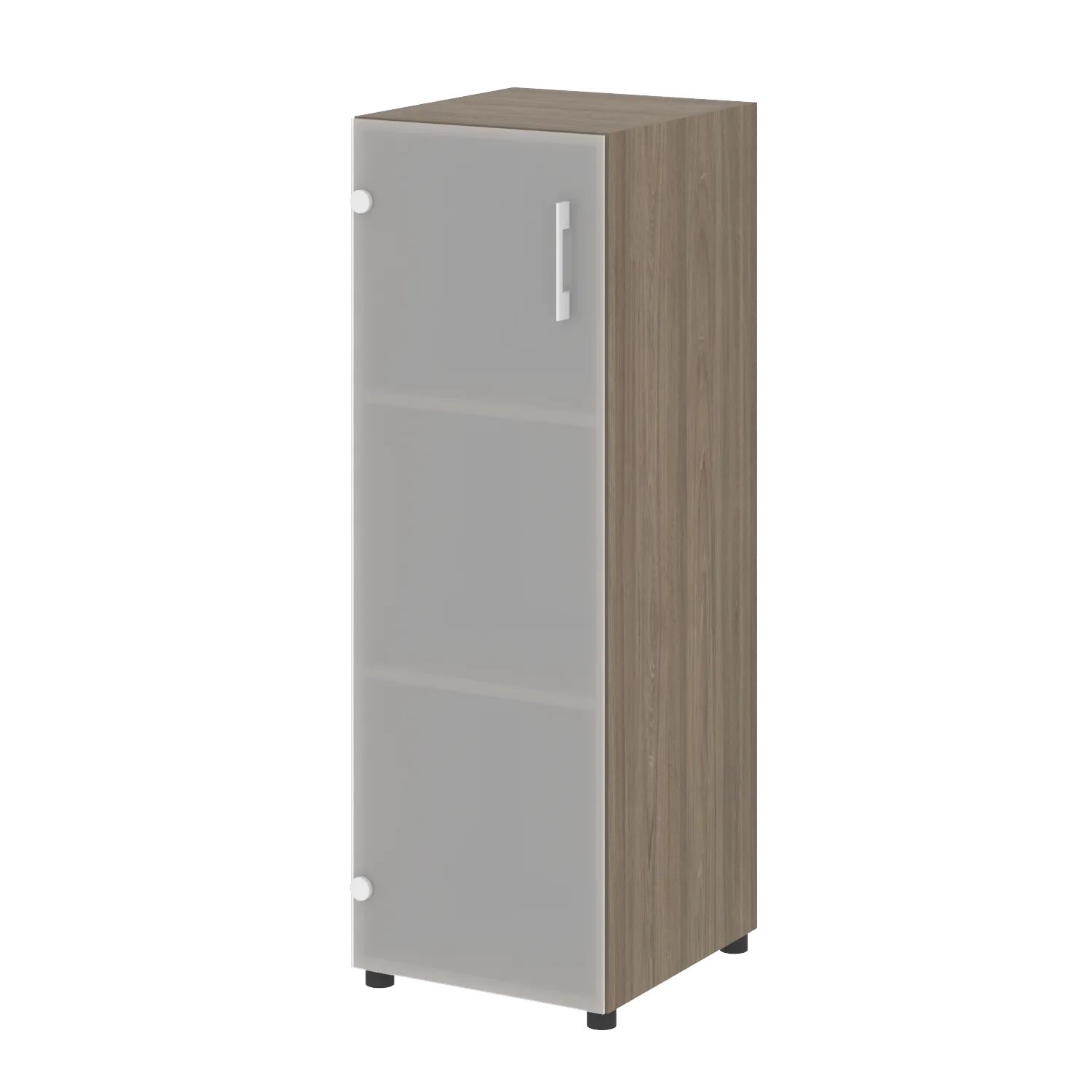 Шкаф средний узкий левый (1 средний фасад стекло) Yalta LT.SU-2.4 L/R вяз благородный