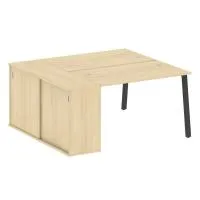 Рабочая станция на А-образном м/к с опорным шкафом-купе БА.РС-СШК-1.2 - Metal System