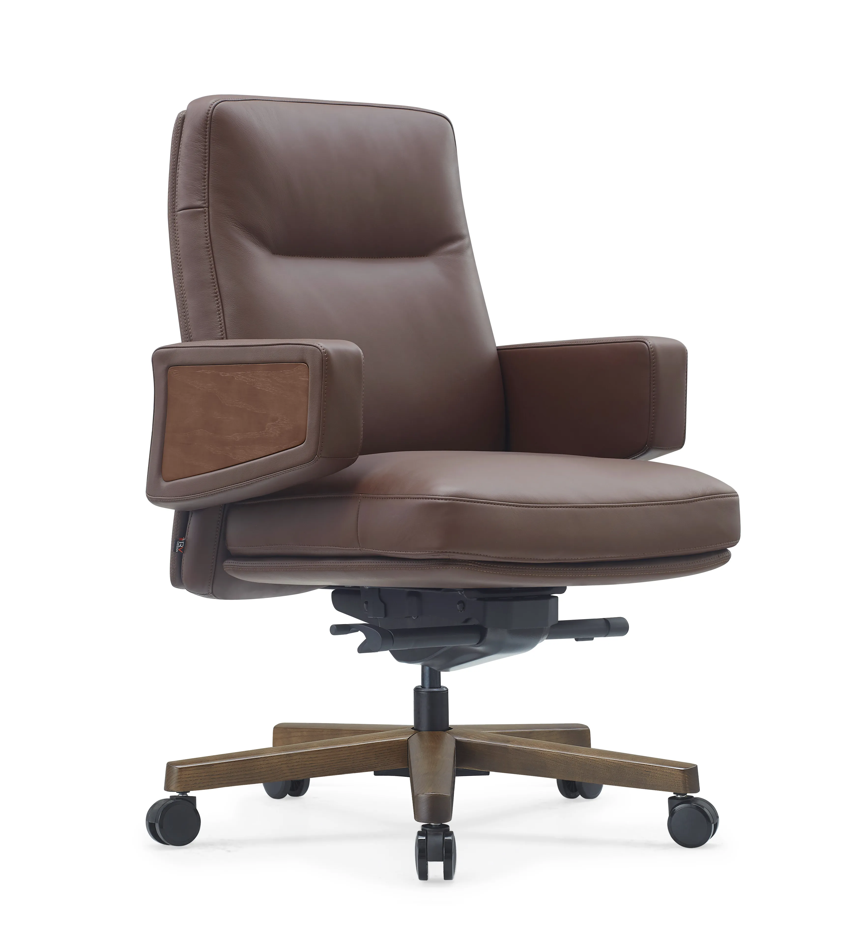 Кресло RV DESIGN Rafael-M (B2119) кожа коричневая