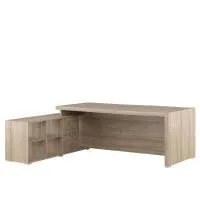 Стол письменный на опорной тумбе, левый Solid SOL297114