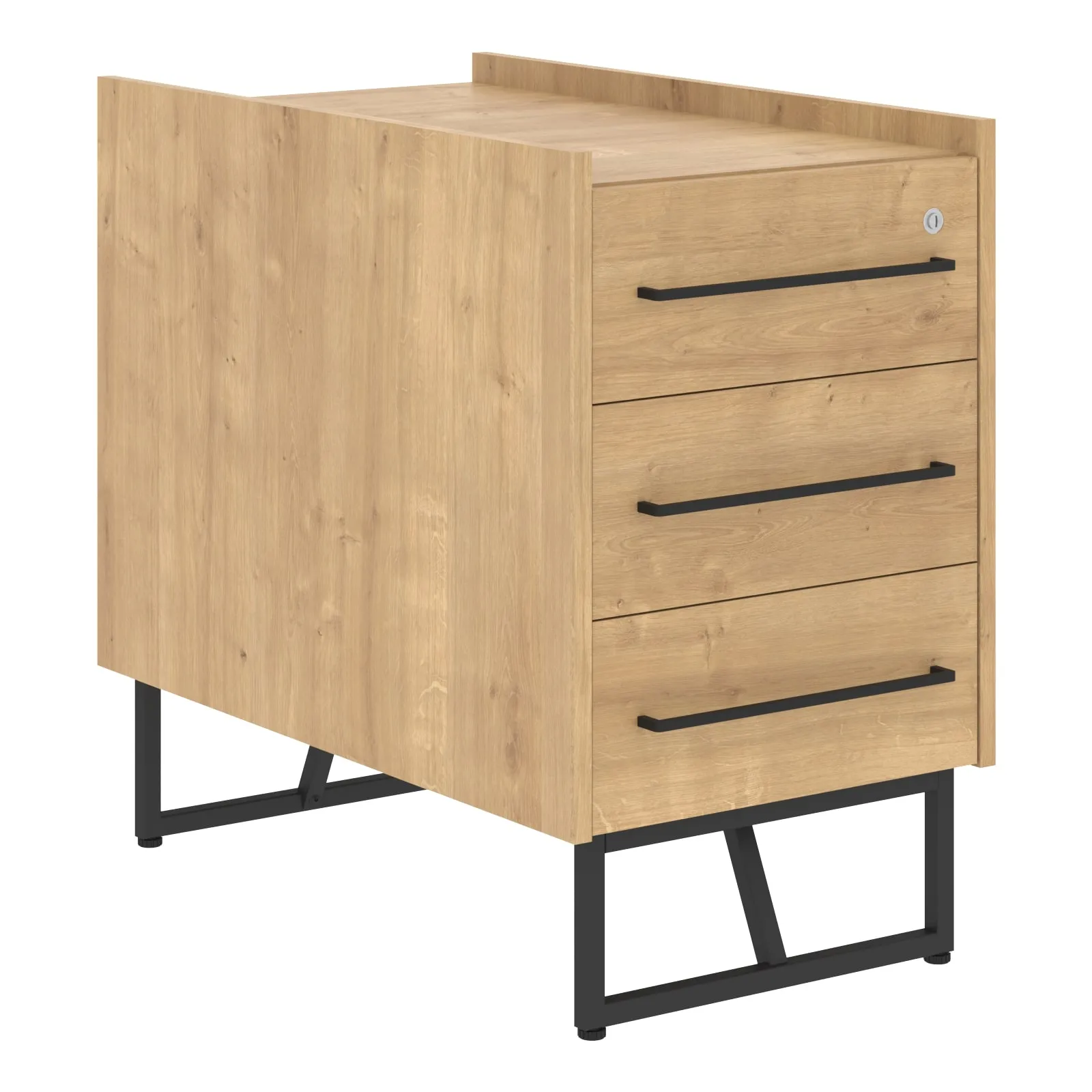 Тумба стационарная, дуб Бофорд, Loftis LLC-3D