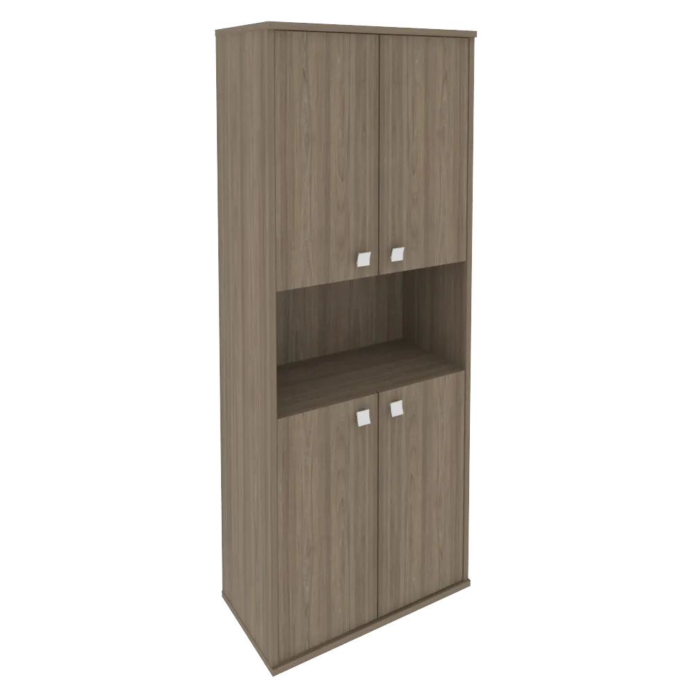 Шкаф высокий широкий (4 низкие двери ЛДСП) Style Л.СТ-1.5