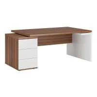 Стол рабочий на опорной тумбе левый Zion ZIO285114