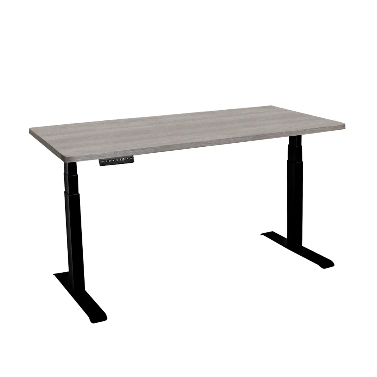 Стол с регулировкой высоты электрический LuxAlto LA-T33-2A3 черный/дуб бежево-серый ЛДСП 135*80*2.5