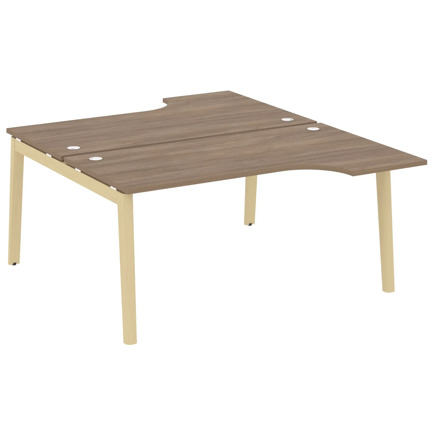 Рабочая станция (опоры - массив дерева, дуб светлый) ONIX WOOD OW.D.SA-1