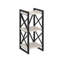 Стеллаж на регулируемых опорах - 3 полки VR.L-MST.O-3.4 (денвер светлый/черный)