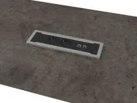 Центральная вставка стола переговоров с блоком розеток BachMann Vestar Z-213