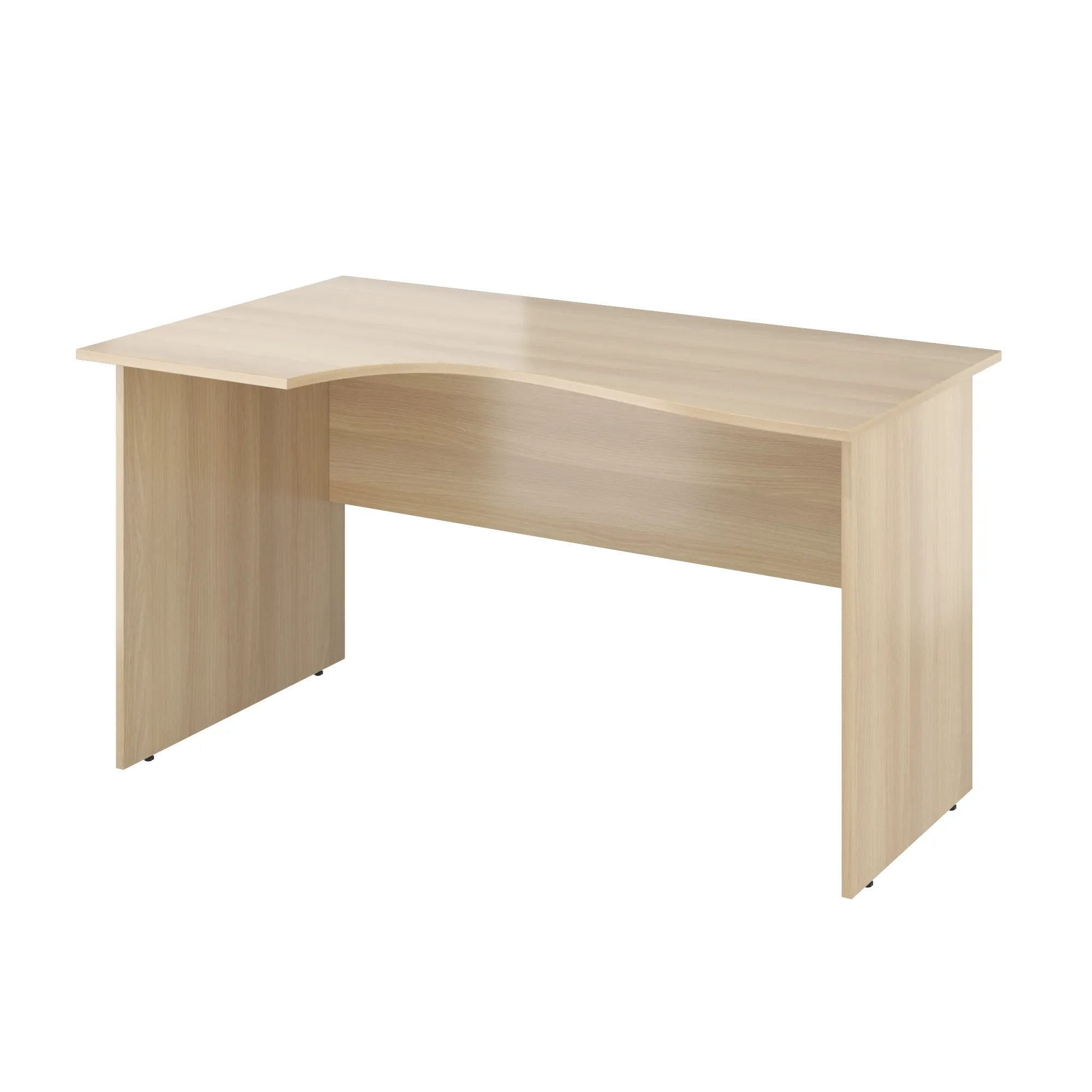 Стол офисный криволинейный левый Канцлер КЦ04.31 акация лорка