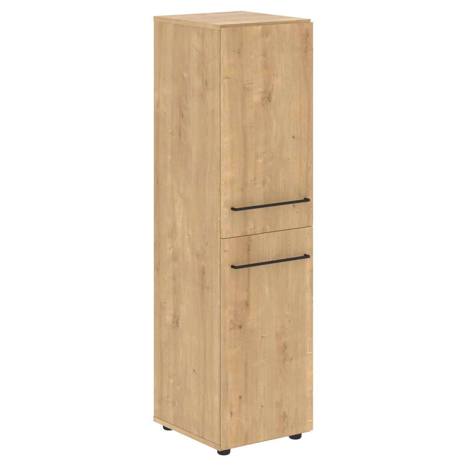 Шкаф колонка с 2-мя глухими малыми дверьми, дуб Бофорд, Loftis LMC 40.4