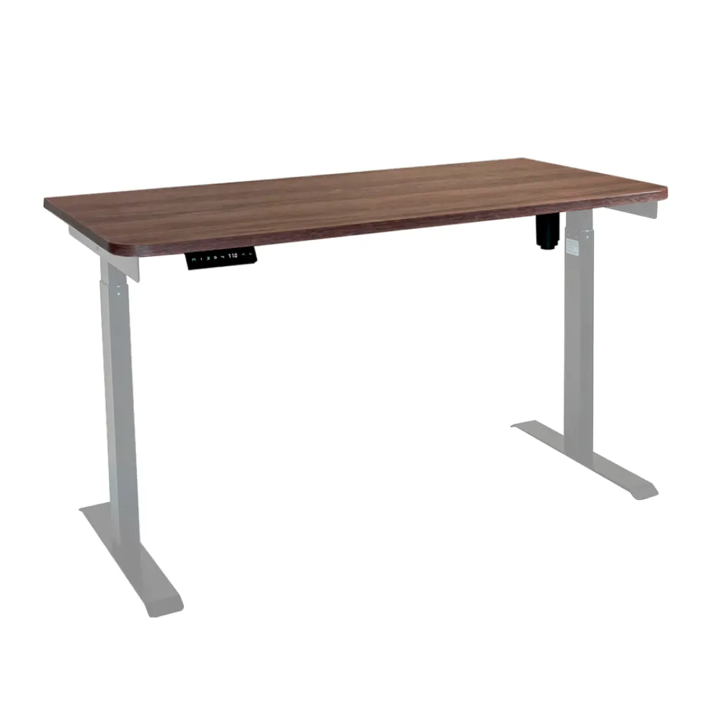 Стол с регулировкой высоты электрический LuxAlto LA-T33-E6 серый/дуб коричневый ЛДСП 140*60*2.5