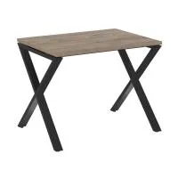 Стол рабочий на X-образных опорах VR.L-SRX-1.7 (тиквуд темный/черный)