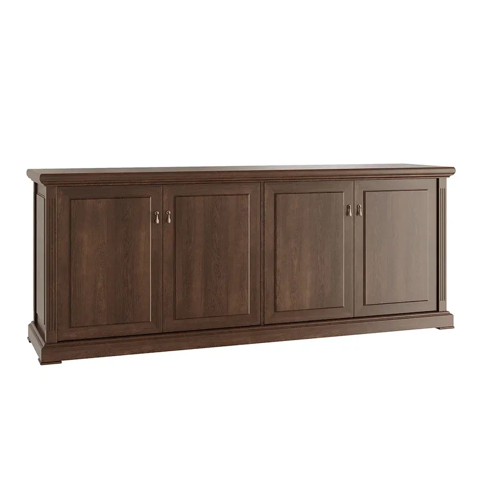 МИНИСТРИ Креденция 4 двери MNS2940404 дуб шоколад 2180x550x880