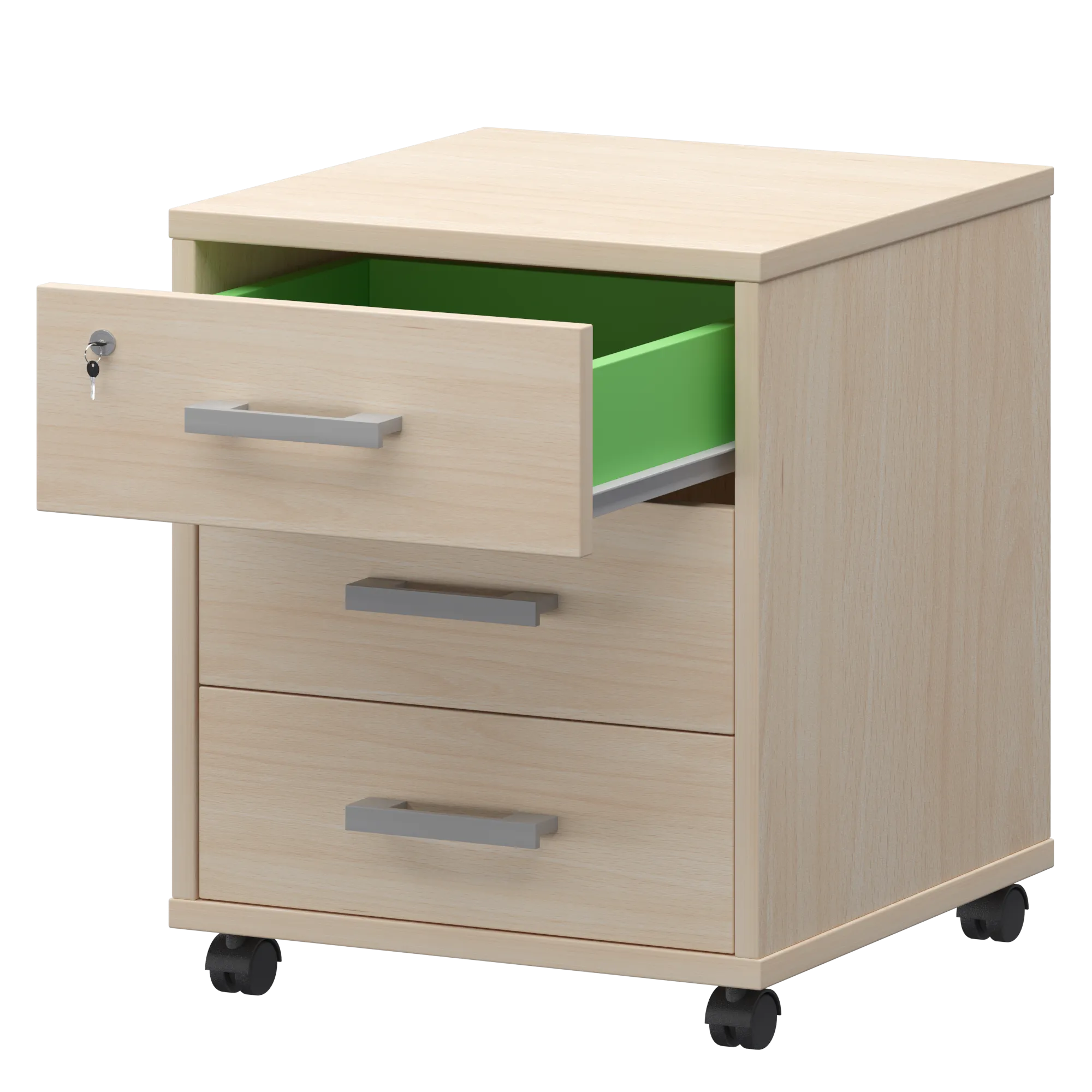 Тумба подкатная (3 ящика) Арго АТЛ-03 Бук