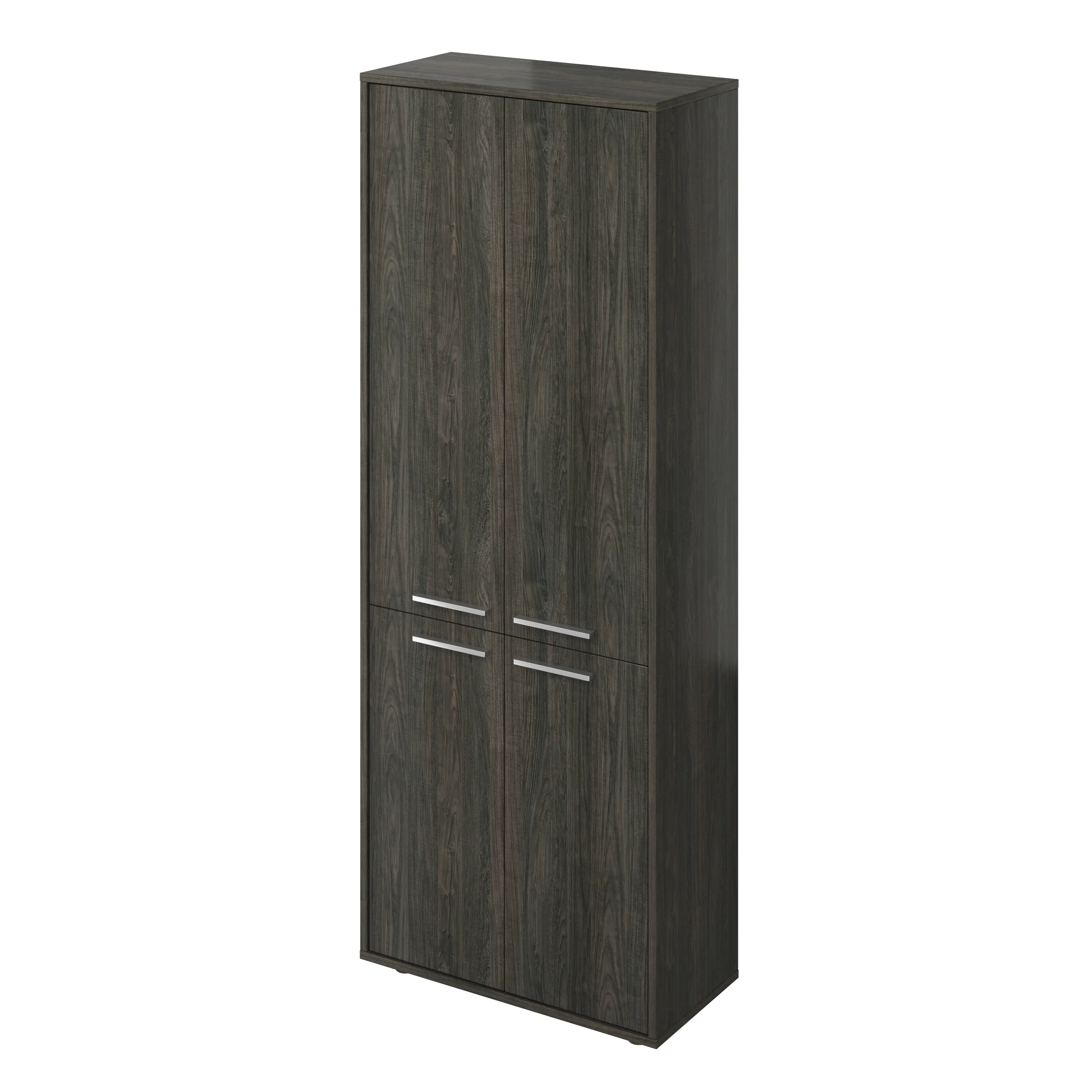 Шкаф высокий закрытый 4 двери Канцлер КЦ27.12 дерево карбон