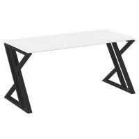 Стол рабочий на Z-образных опорах VR.L-SRZ-4.7 (белый брилиант/черный)