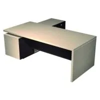 Стол руководителя с экраном и опорной тумбой правой Esperto 139